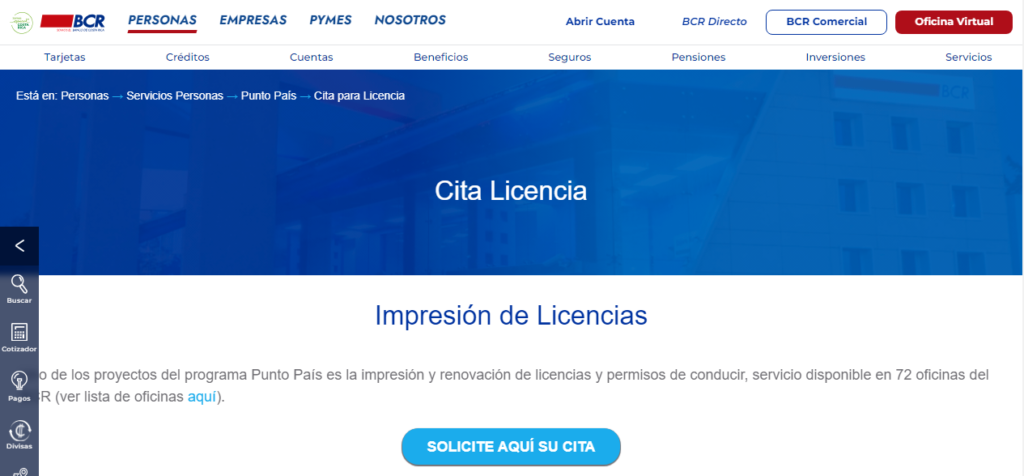 Sacar citas para licencia BCR (Guía Practica) Sacar citas para licencia BCR