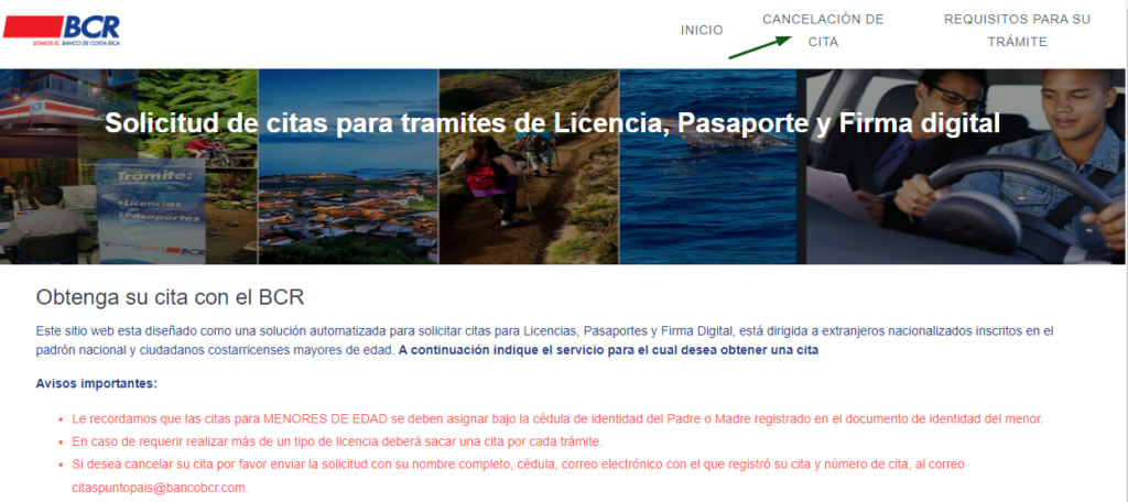 Cancelar cita de pasaporte BCR en Costa Rica (Guía Completa) Cancelar cita pasaporte BCR en costa rica