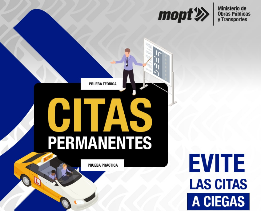 Sacar Citas en Educación Vial (Aprende cómo agendar tu prueba práctica de manejo en el MOPT) obtener una cita en MOPT